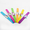 Hot Selling Cartoon Silicone Slap Bracelet For Children Unicorn Silicone  Slap Wristbands